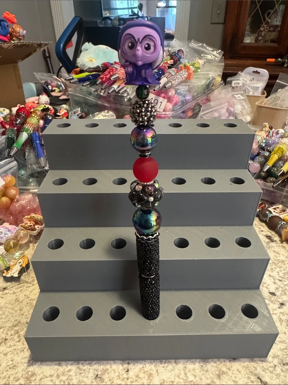 NWOT Disney Doorables Old Hag Beaded Pen Handmade by Me